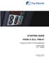 STARTING GUIDE FRENIC-Eco. FRN-F1. Frequency inverter for HVAC applications. 3-phase 400V 0.75 560kW. Last update: 281020087 SG_Eco_EN_2.1.