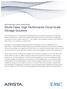 ARISTA AND EMC SCALEIO WHITE PAPER World Class, High Performance Cloud Scale Storage Solutions