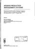 MODERN PRODUCTION MANAGEMENT SYSTEMS