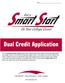 Dual Credit Application