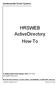 HRSWEB ActiveDirectory How-To