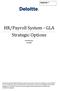HR/Payroll System - GLA Strategic Options