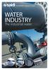 the KLINGER company in Spain WATER INDUSTRY The industrial water