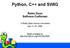 Python, C++ and SWIG