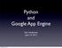 Python and Google App Engine
