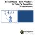 Social Media Best Practices in Today s Recruiting Environment