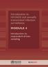 Introduction to. transmitted infection surveillance MODULE 4