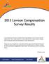 2013 Lawson Compensation Survey Results