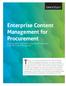 Enterprise Content Management for Procurement