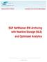 SAP NetWeaver BW Archiving with Nearline Storage (NLS) and Optimized Analytics