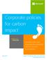 Corporate policies for carbon impact