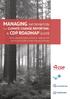 MANAGING INFORMATION CDP ROADMAP GUIDE CLIMATE CHANGE REPORTING: