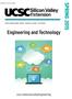 Spring 2015. Engineering and Technology. ucsc-extension.edu/engineering. 2505 Augustine Drive, Santa Clara, CA 95054