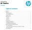 HP ThinPro. Table of contents. USB Manager. Technical white paper