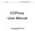 CCProxy. User Manual
