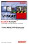 Beckhoff TwinCAT The Windows Control and Automation Technology. TwinCAT NC PTP Examples