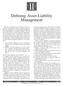II. Defining Asset-Liability Management