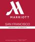 SAN FRANCISCO EMERGENCY INFORMATION. San Francisco Marriott Marquis. 780 Mission St. San Francisco CA 94103 T 415-896-1600, F 415-486-8101,