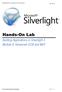 Hands-On Lab. Building Applications in Silverlight 4 Module 8: Advanced OOB and MEF. Event Administrator Dashboard