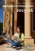 American University of Beirut. Application for Financial Aid