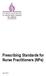 Prescribing Standards for Nurse Practitioners (NPs)
