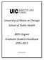 University of Illinois at Chicago School of Public Health. MPH Degree Graduate Student Handbook 2010-2011