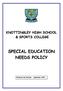 1. Basic information about the school s special educational provision