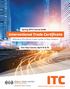 ITC. International Trade Certificate. Spring 2015 Course Guide. Offered by the World Trade Center of New Orleans. Two-Day Course, April 15 & 16