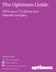 The Optimum Guide. We re your TV, phone and internet company. optimum.net. facebook.com/optimum twitter.com/optimum