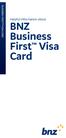 BNZ Business First Visa Card