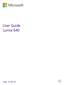 User Guide Lumia 640. Issue 1.0 EN-US