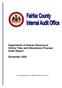 Department of Human Resources Online Time and Attendance Process Audit Report