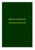 BRADY & ASSOCIATES FINANCIAL SERVICES