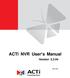 ACTi NVR User s Manual. Version 2.3.04 2011/12/27