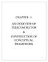 CHAPTER -1: AN OVERVIEW OF TELECOM SECTOR & CONSTRUCTION OF CONCEPTUAL FRAMEWORK