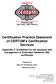 Certification Practice Statement of CERTUM s Certification Services