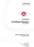 Comodo Certificate Manager Software Version 4.6