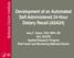 Development of an Automated Self-Administered 24-Hour Dietary Recall (ASA24)