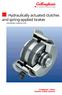 Hydraulically actuated clutches and spring-applied brakes clutch/brake combined units