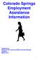 Colorado Springs Employment Assistance Information