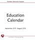 Sheridan Memorial Hospital. Education Calendar. September 2015 -August 2016. Committed to Life-Long Learning