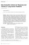 New Evaluation Criteria for Response and Toxicity in Lung Cancer Treatment