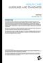 HEALTH CARE GUIDELINES AND STANDARDS