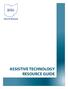ASSISTIVE TECHNOLOGY RESOURCE GUIDE