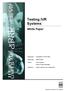Testing IVR Systems White Paper