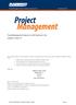 ProjectManagement based on SAP Business One