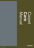 Manual Care Carpet January 2013 Edition