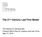 The 21 st Century Law Firm Model. The District of Columbia Bar Practice 360 A Day for Lawyers and Law Firms May 15, 2015