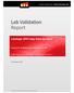 Lab Validation Report