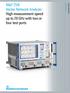 R&S ZVB Vector Network Analyzer High measurement speed up to 20 GHz with two or four test ports